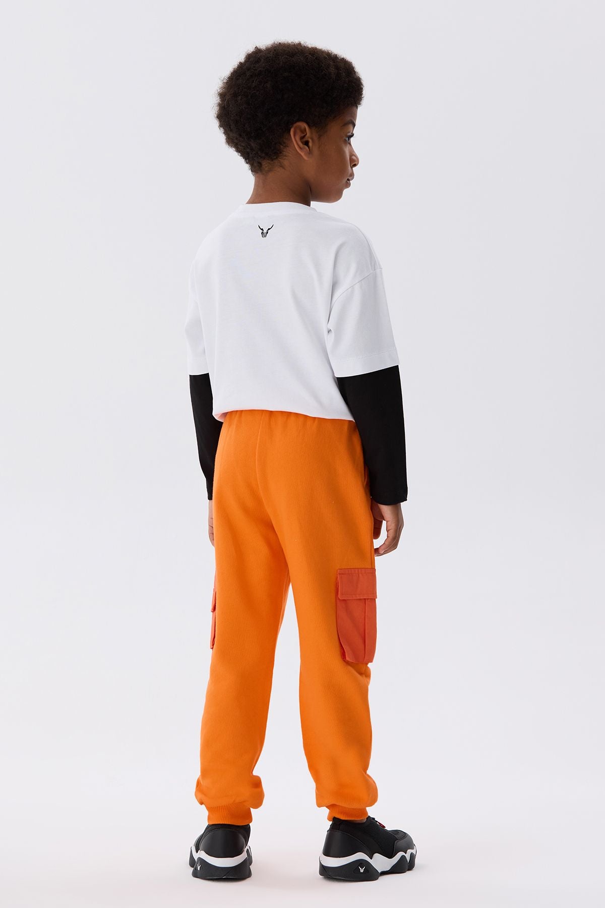 Boy Orange Tracksuit Bottom - BgStore