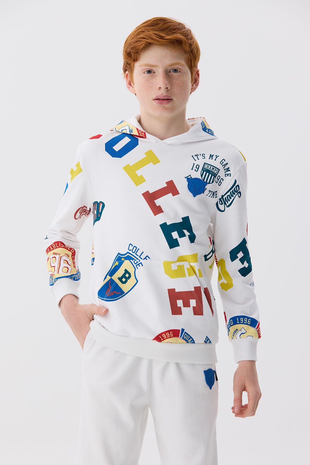 Boy Patterned Sweatshirt - BgStore