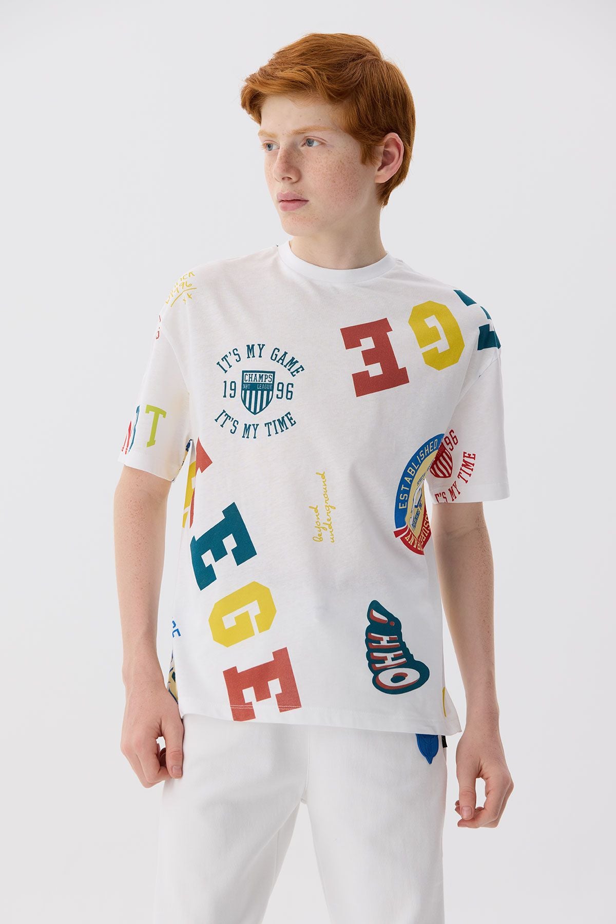 Boy Patterned T-Shirt - BgStore