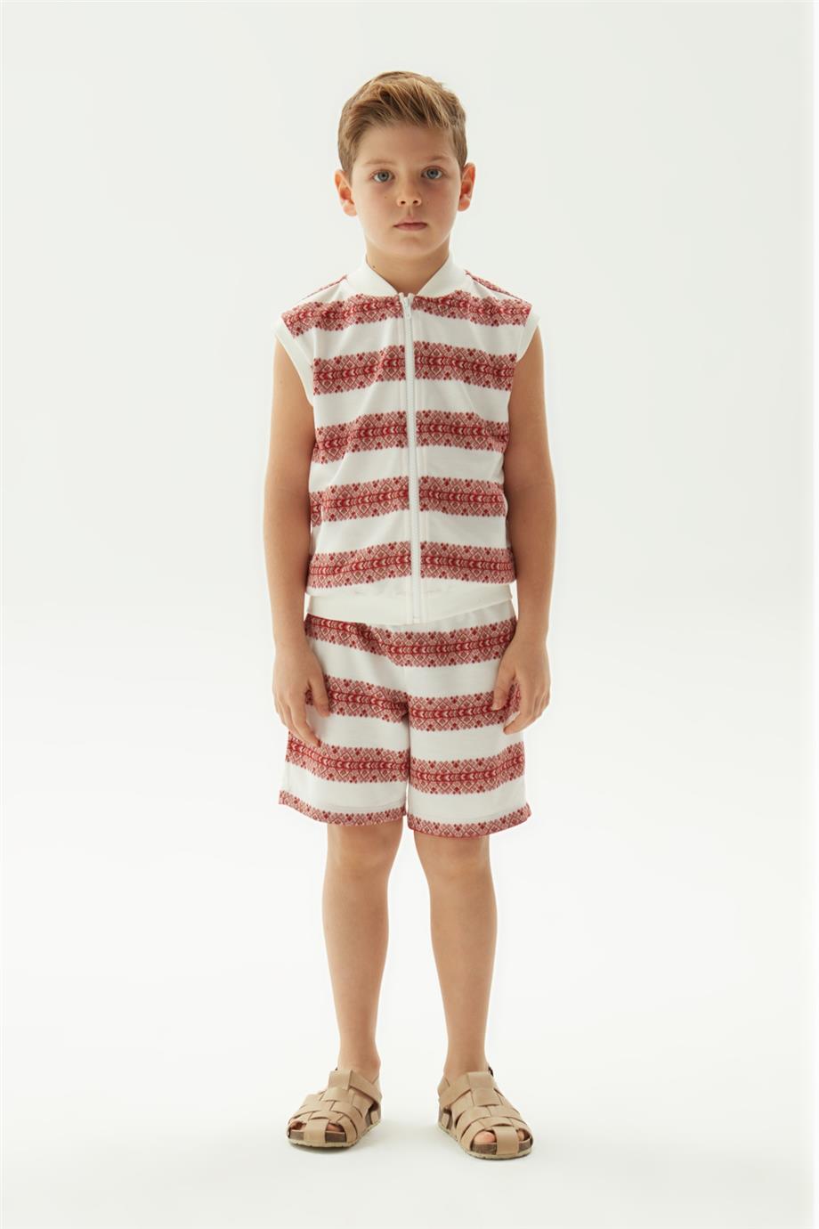 Boy Patterned Vest - BgStore