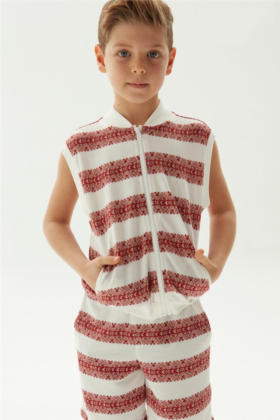 Boy Patterned Vest - BgStore