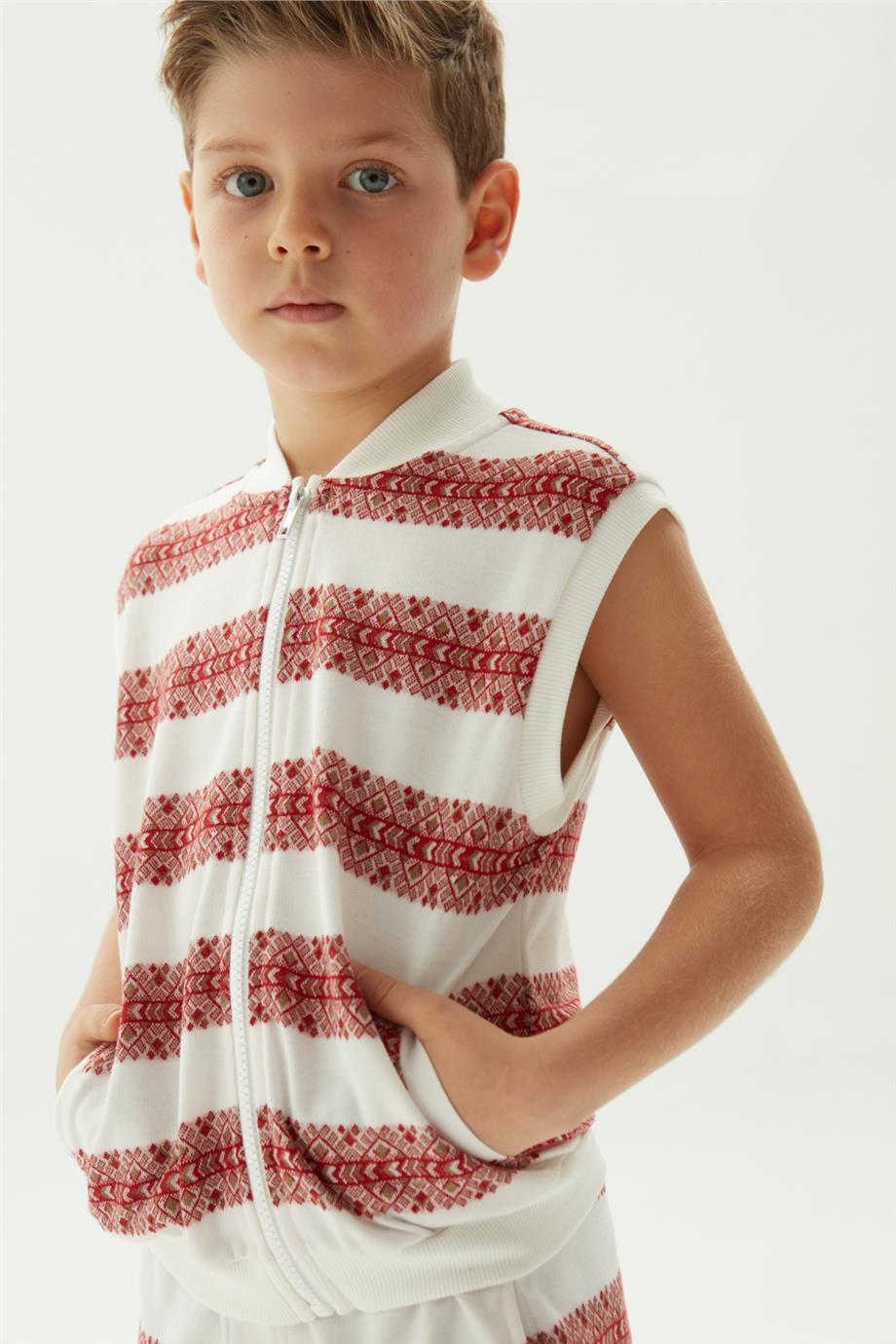 Boy Patterned Vest - BgStore