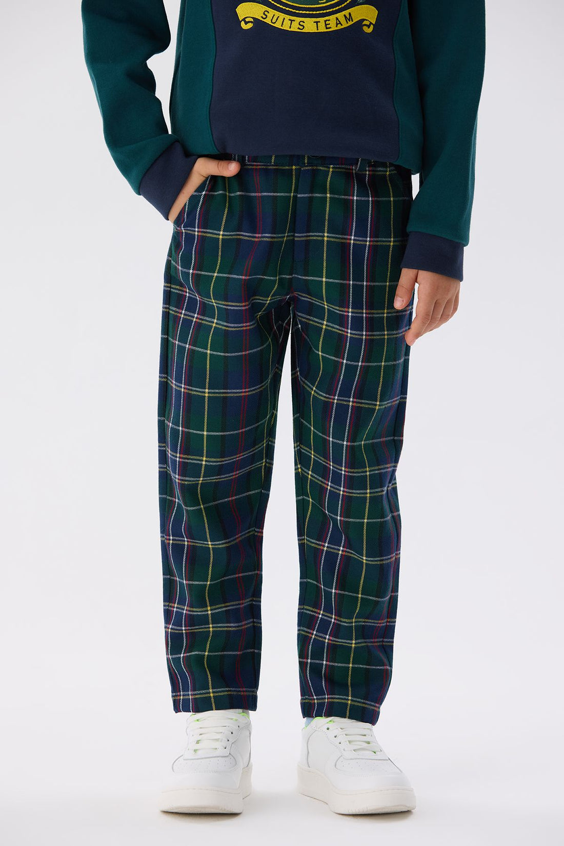 Boy Plaid Trousers - BgStore