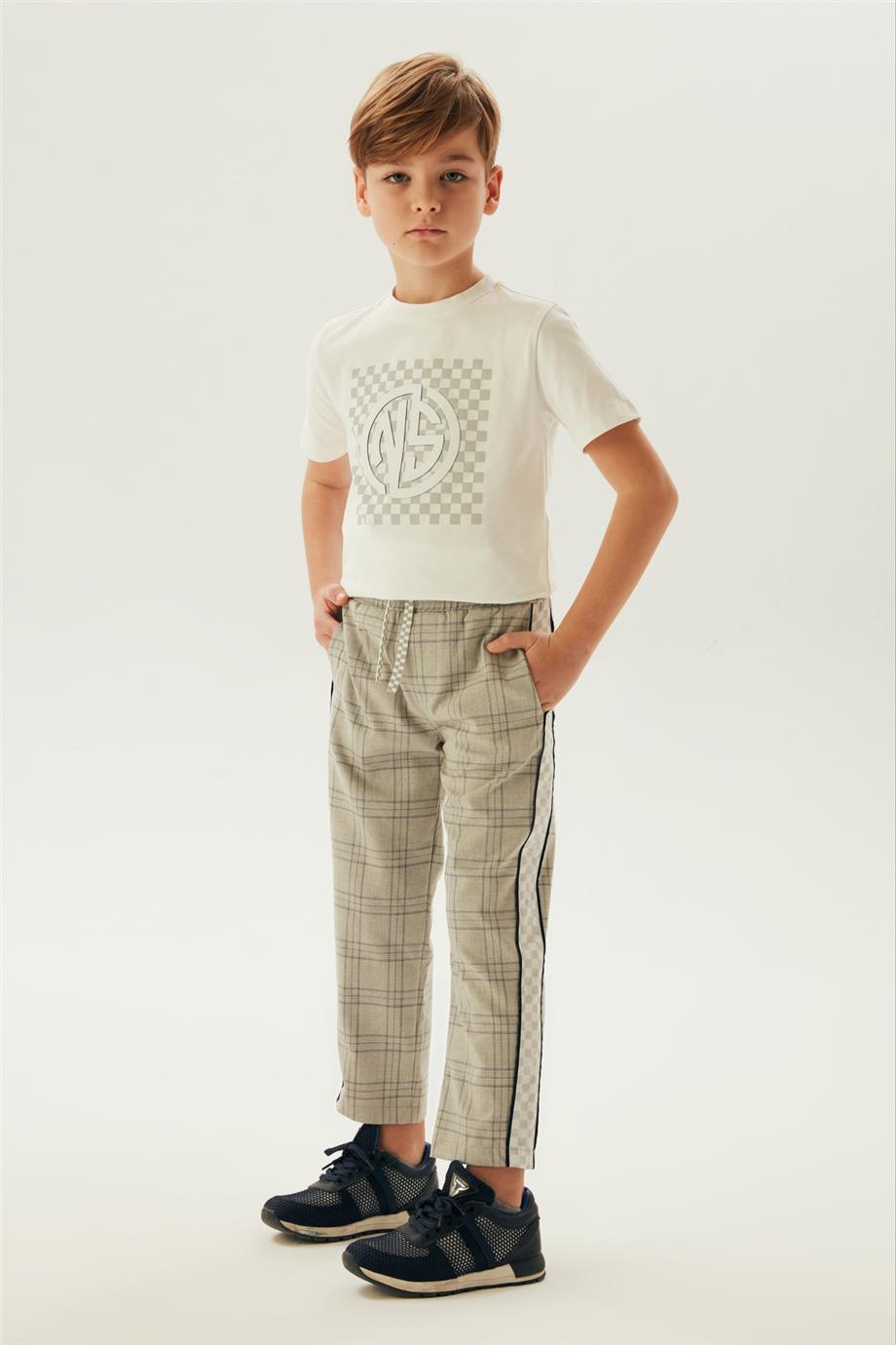 Boy Plaid Trousers - BgStore