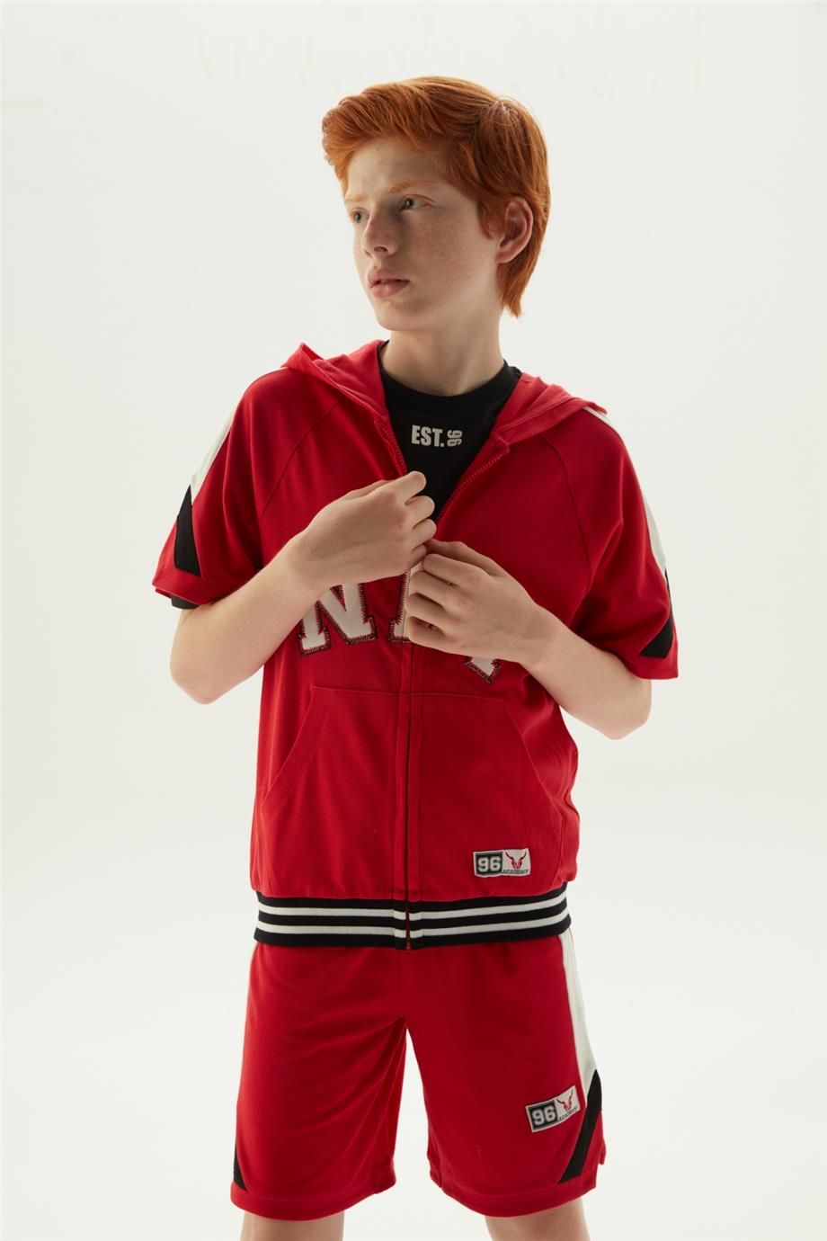 Boy Red Tracksuit Top - BgStore