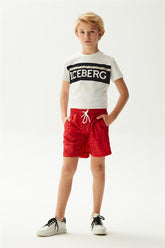 Boy Tile Red Sea Shorts - BgStore