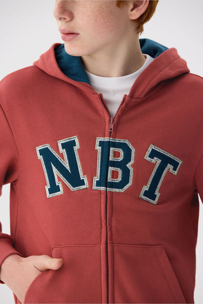 Boy Tile Red Tracksuit Top - BgStore