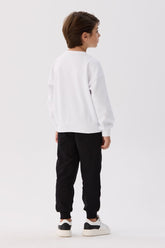 Boy White Sweatshirt - BgStore