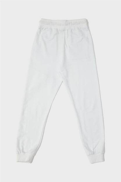 Boy White Tracksuit Bottom - BgStore