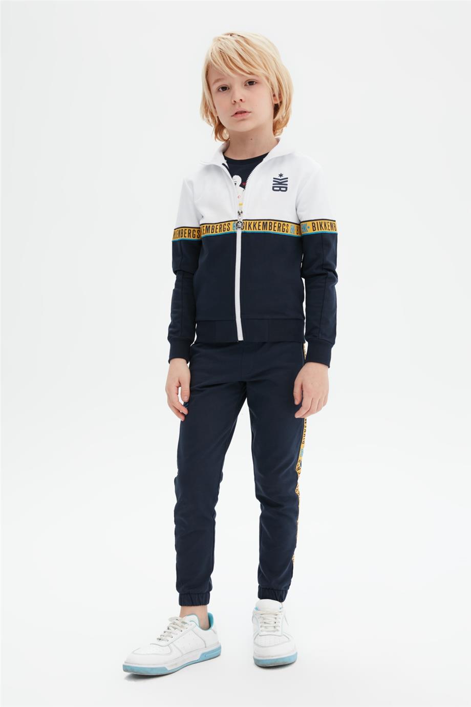 Boy White Tracksuit Top - BgStore