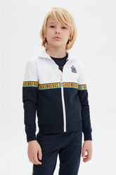 Boy White Tracksuit Top - BgStore