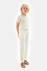 Boy White Trousers - BgStore