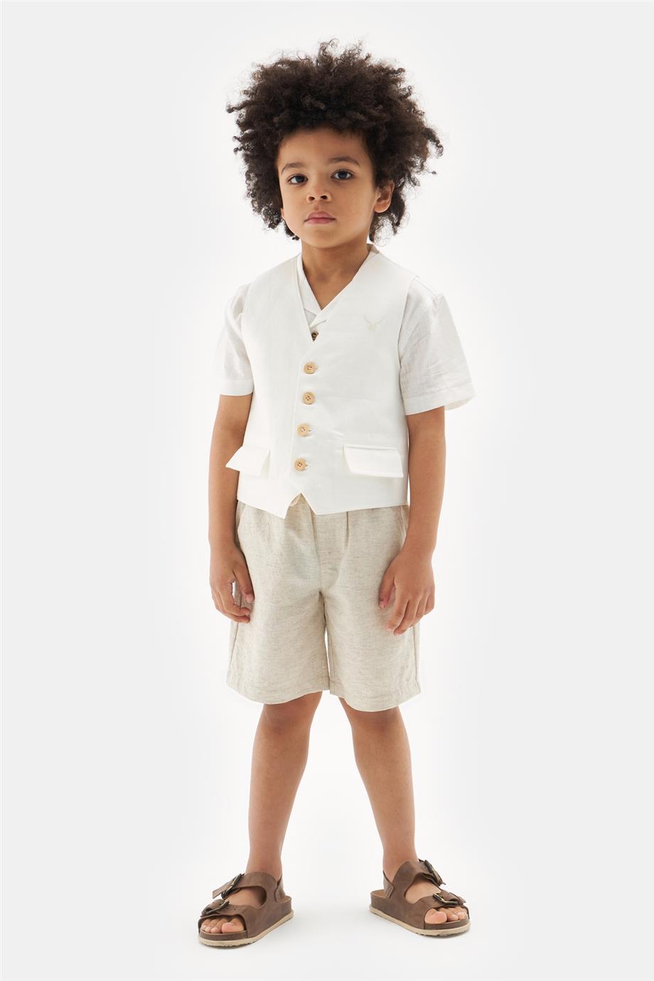 Boy White Vest - BgStore