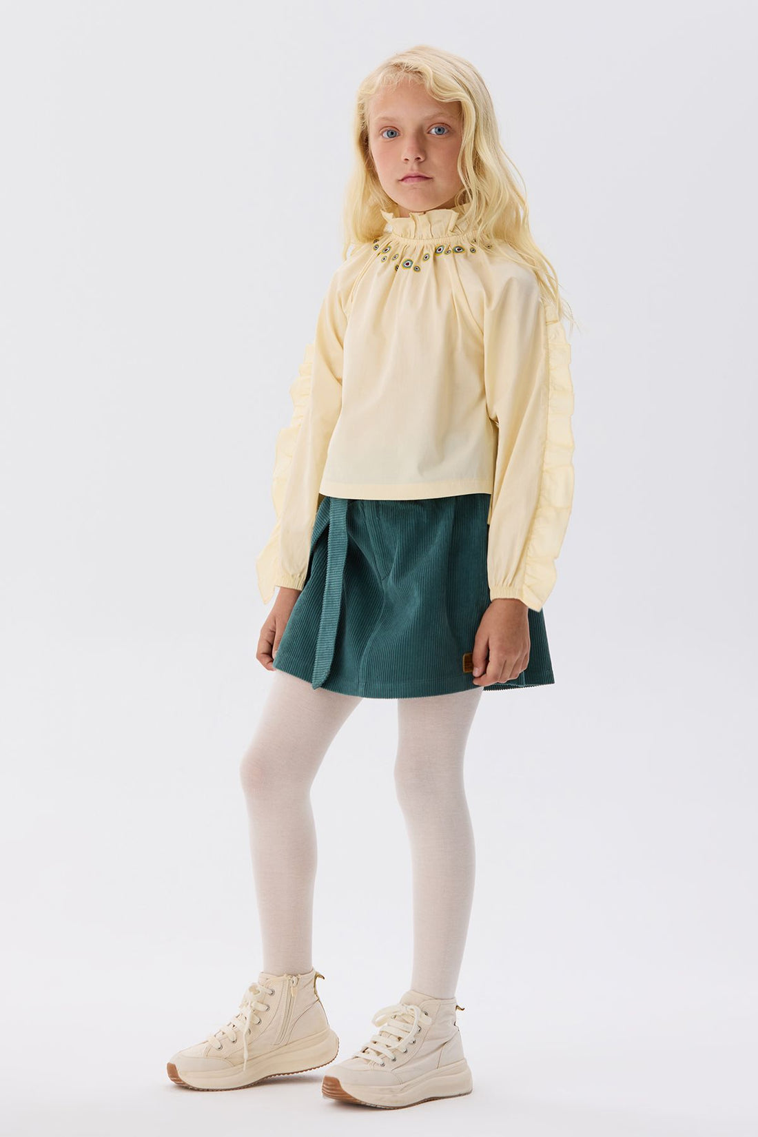 Girl Beige Blouse - BgStore