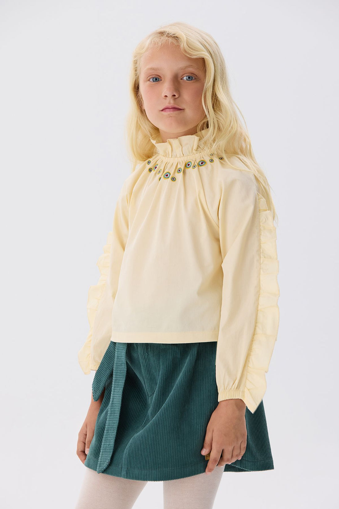 Girl Beige Blouse - BgStore