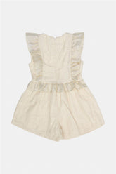 Girl Beige Overall - BgStore