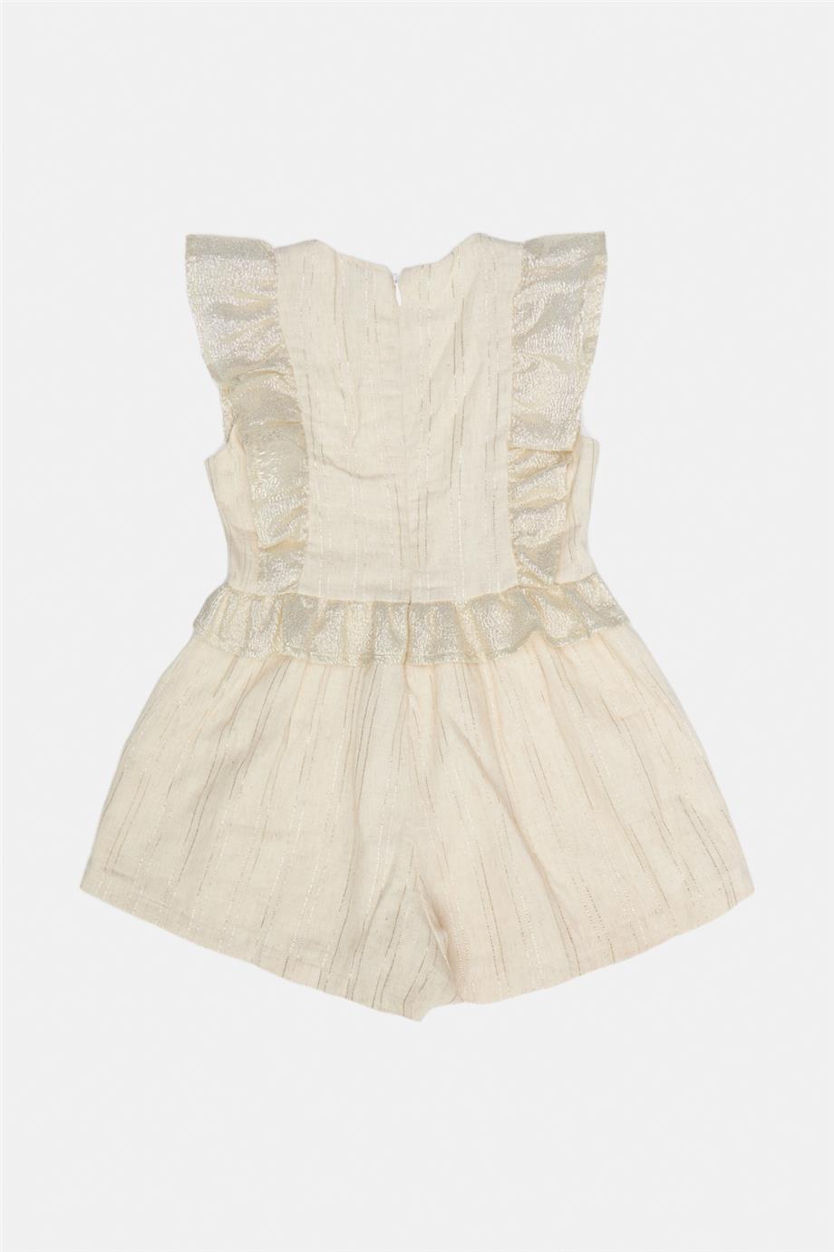 Girl Beige Overall - BgStore