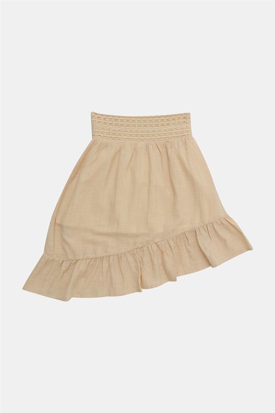 Girl Beige Skirt - BgStore