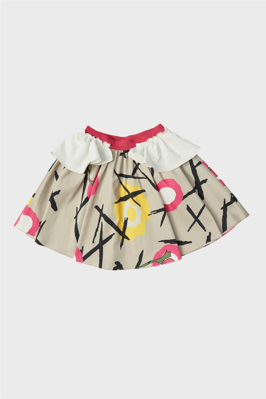 Girl Beige Skirt - BgStore