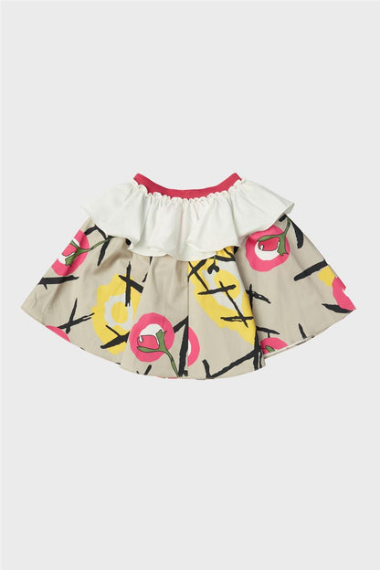 Girl Beige Skirt - BgStore