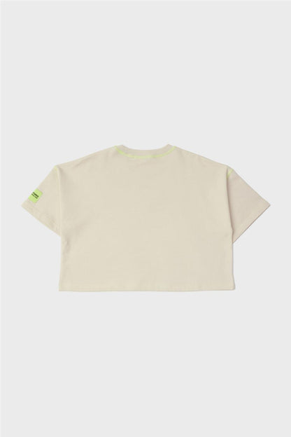 Girl Beige T-Shirt - BgStore