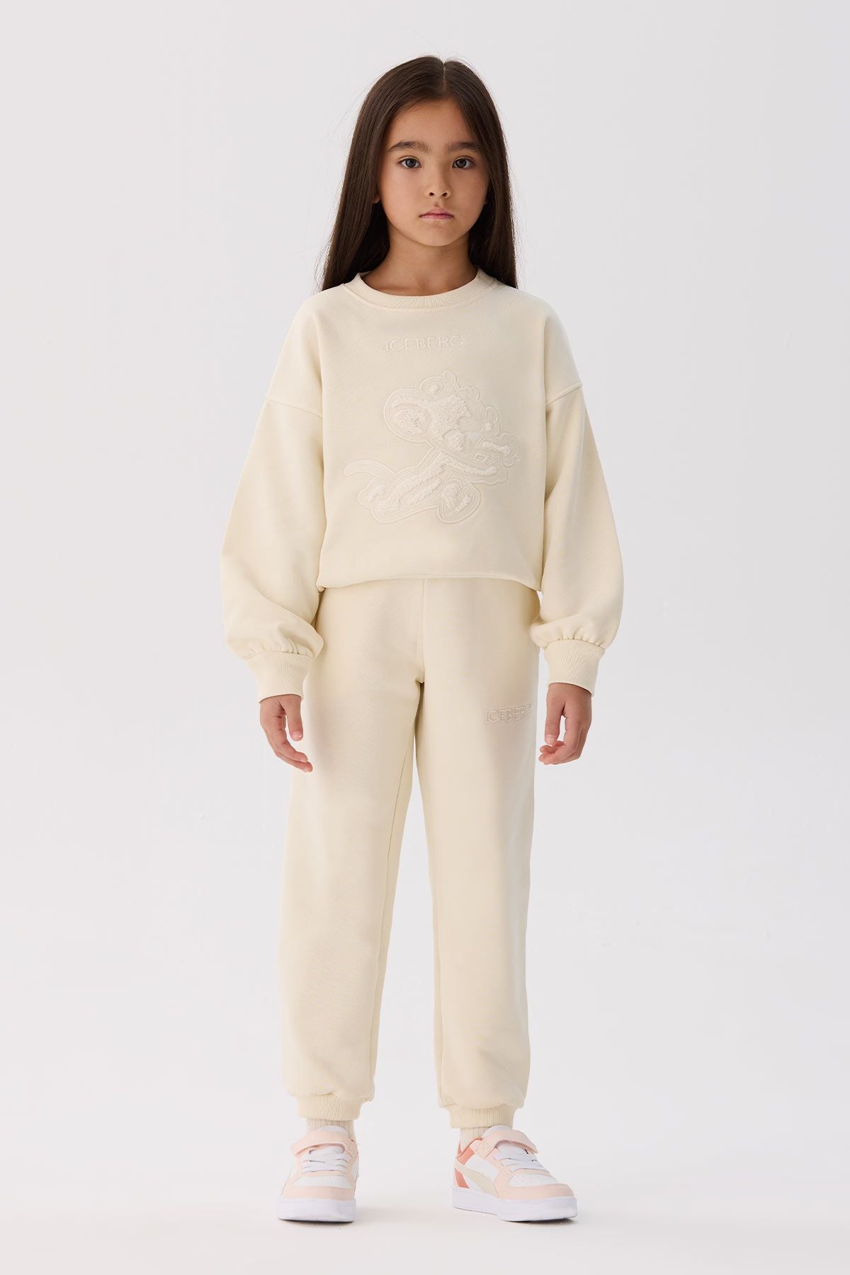 Girl Beige Tracksuit Bottom - BgStore