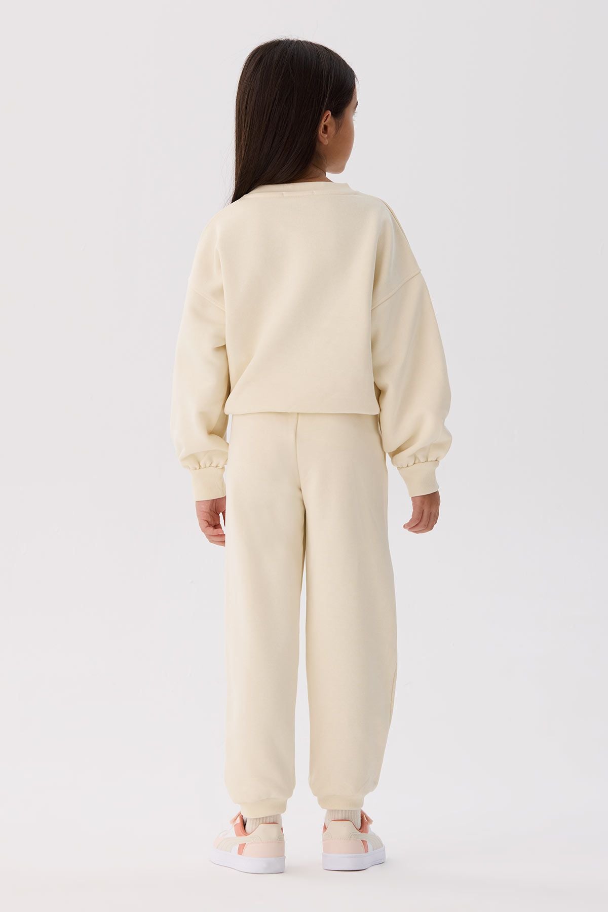 Girl Beige Tracksuit Bottom - BgStore