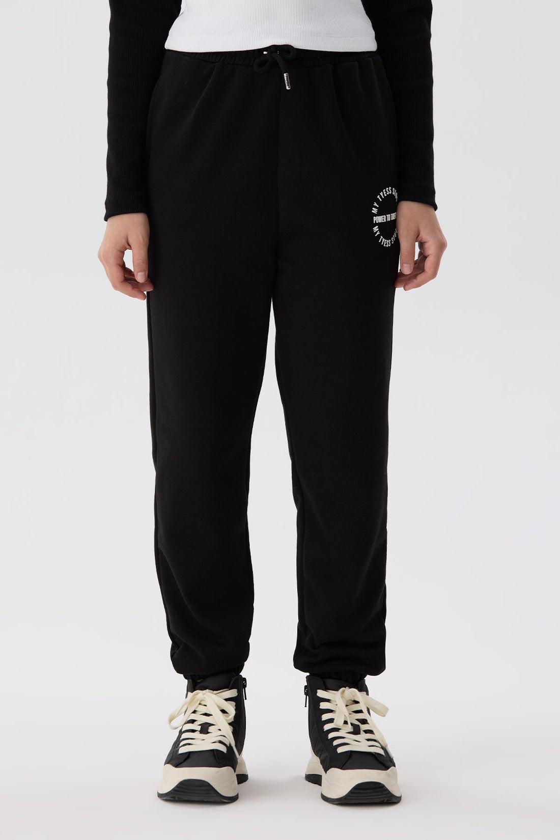 Girl Black Tracksuit Bottom - BgStore