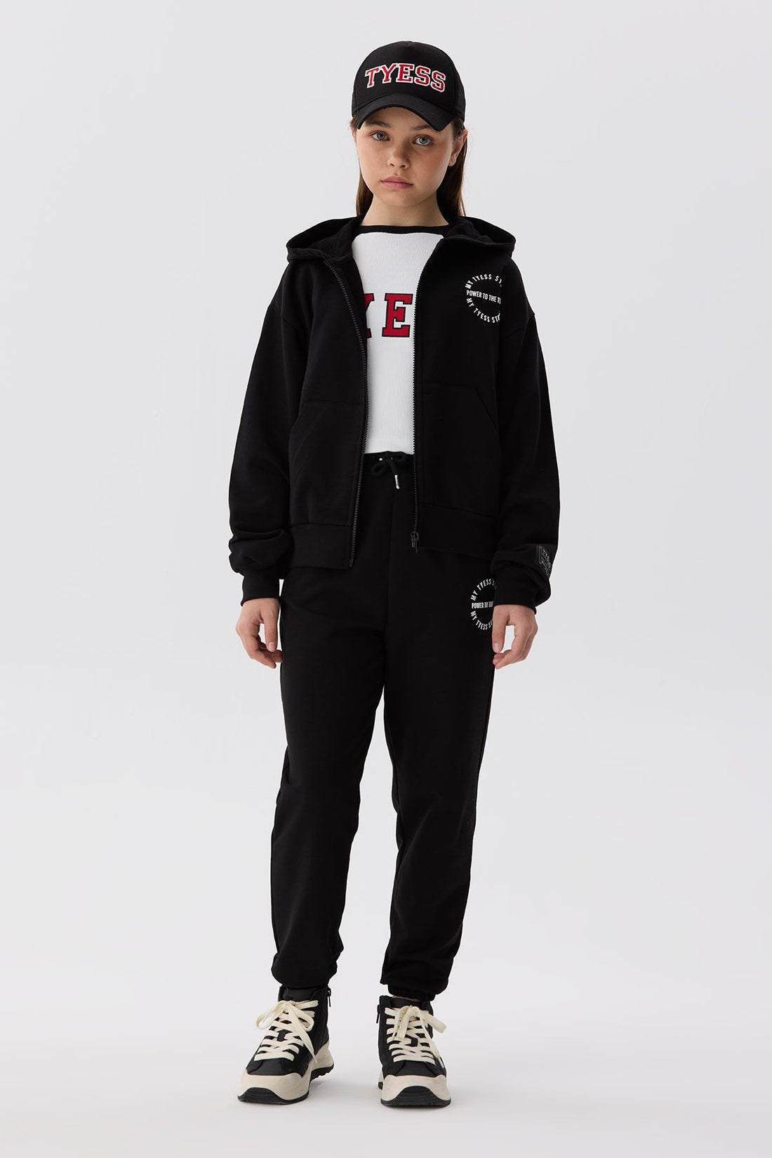 Girl Black Tracksuit Top - BgStore