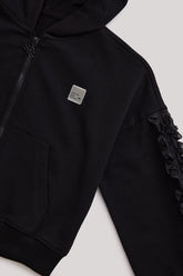 Girl Black Tracksuit Top - BgStore