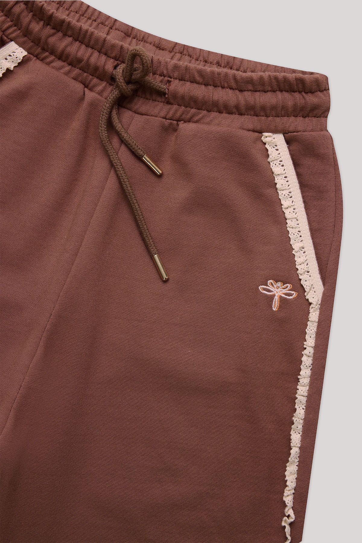 Girl Brown Tracksuit Bottom - BgStore