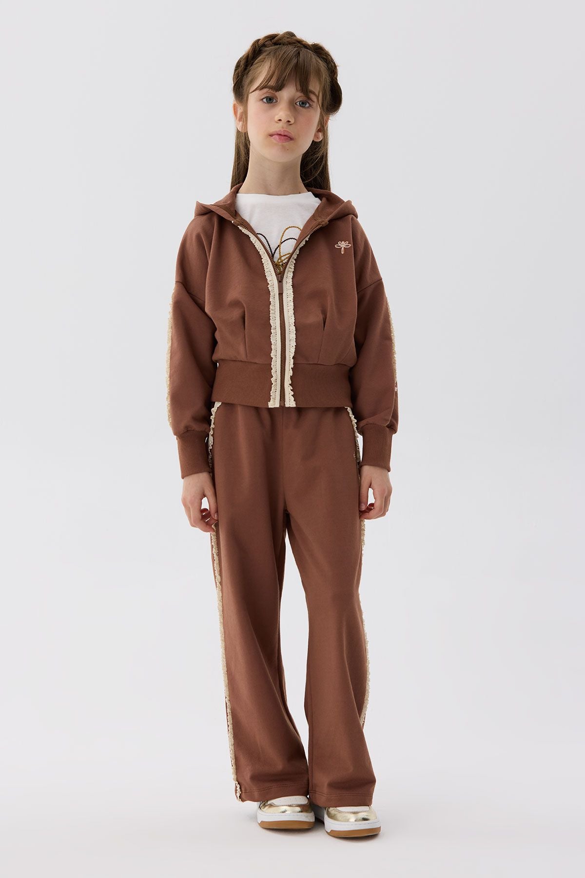 Girl Brown Tracksuit Top - BgStore