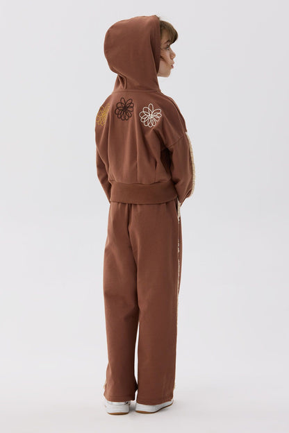 Girl Brown Tracksuit Top - BgStore