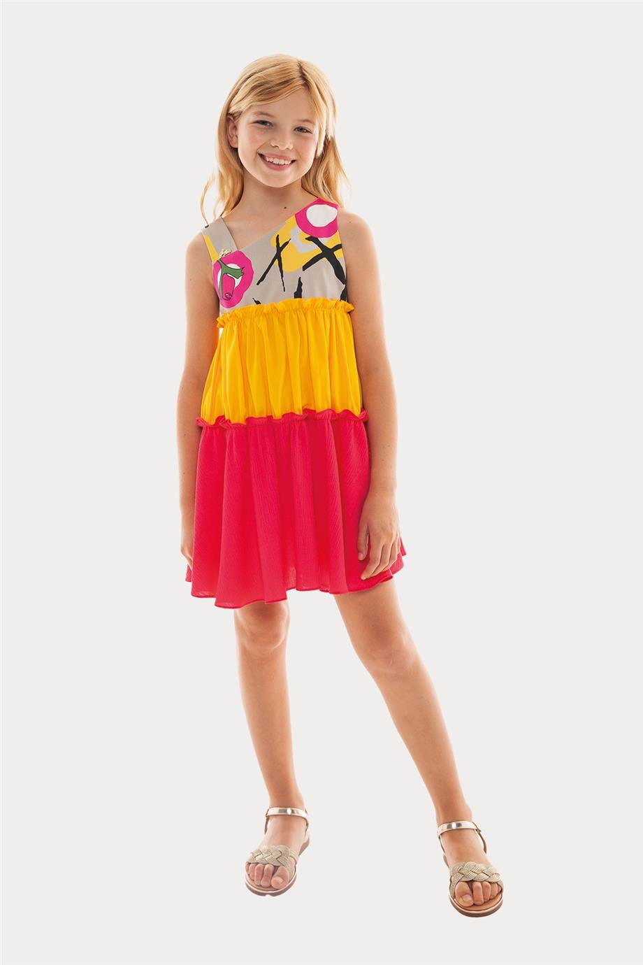 Girl Colorful Dress - BgStore