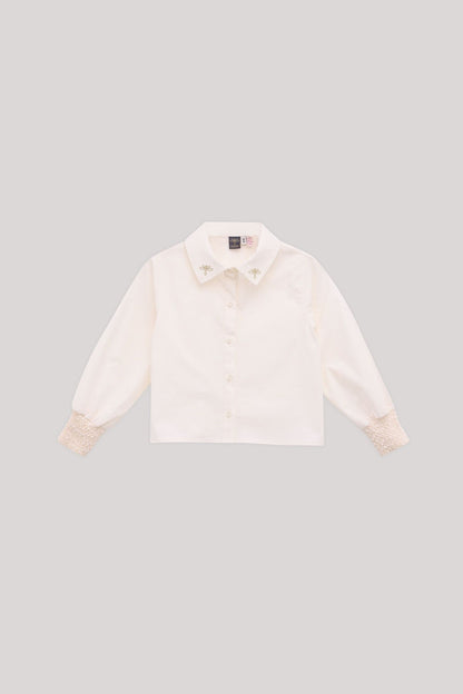 Girl Ecru Shirt - BgStore