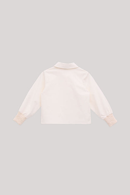 Girl Ecru Shirt - BgStore