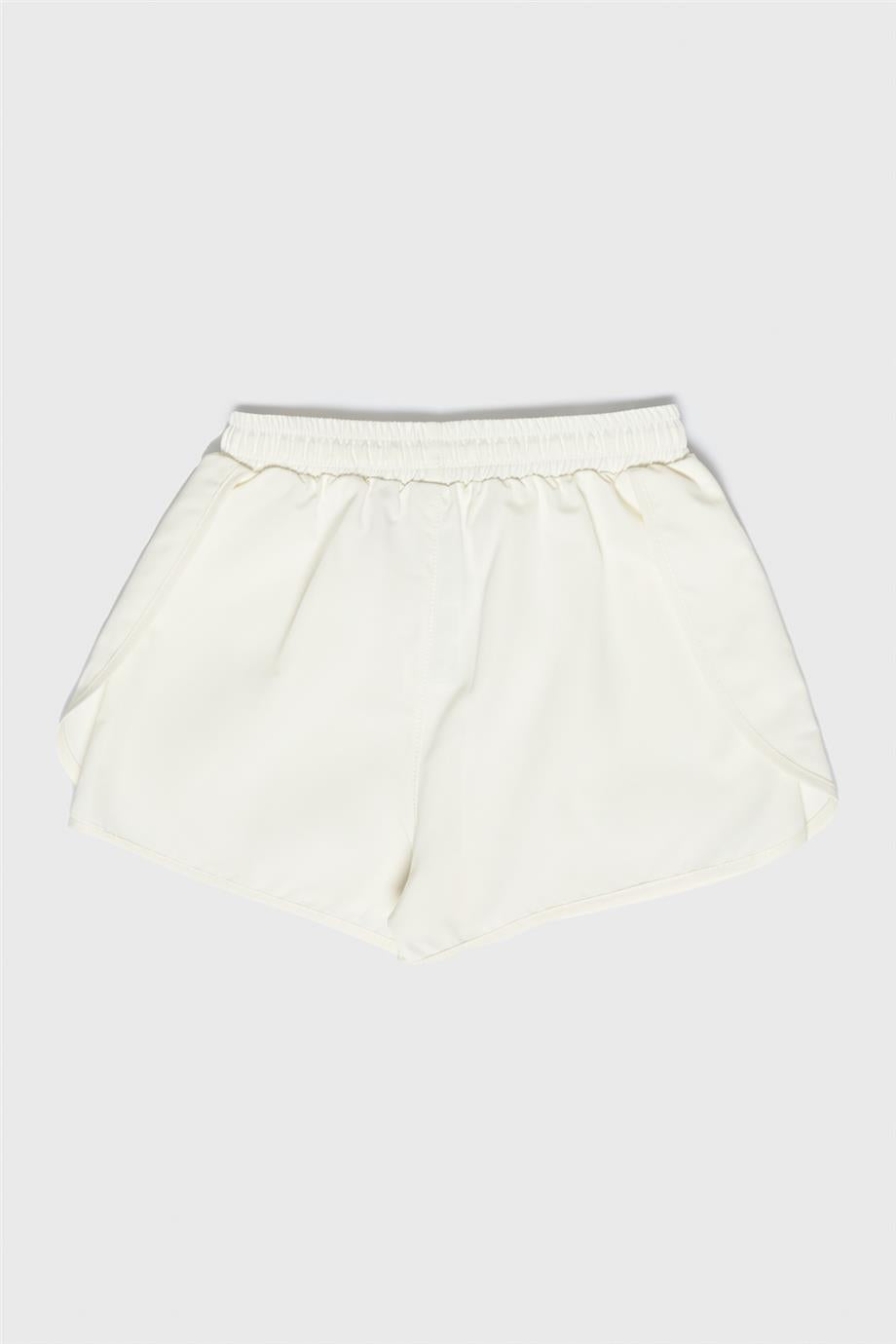 Girl Ecru Shorts - BgStore