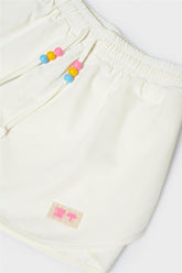 Girl Ecru Shorts - BgStore