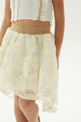 Girl Ecru Skirt - BgStore