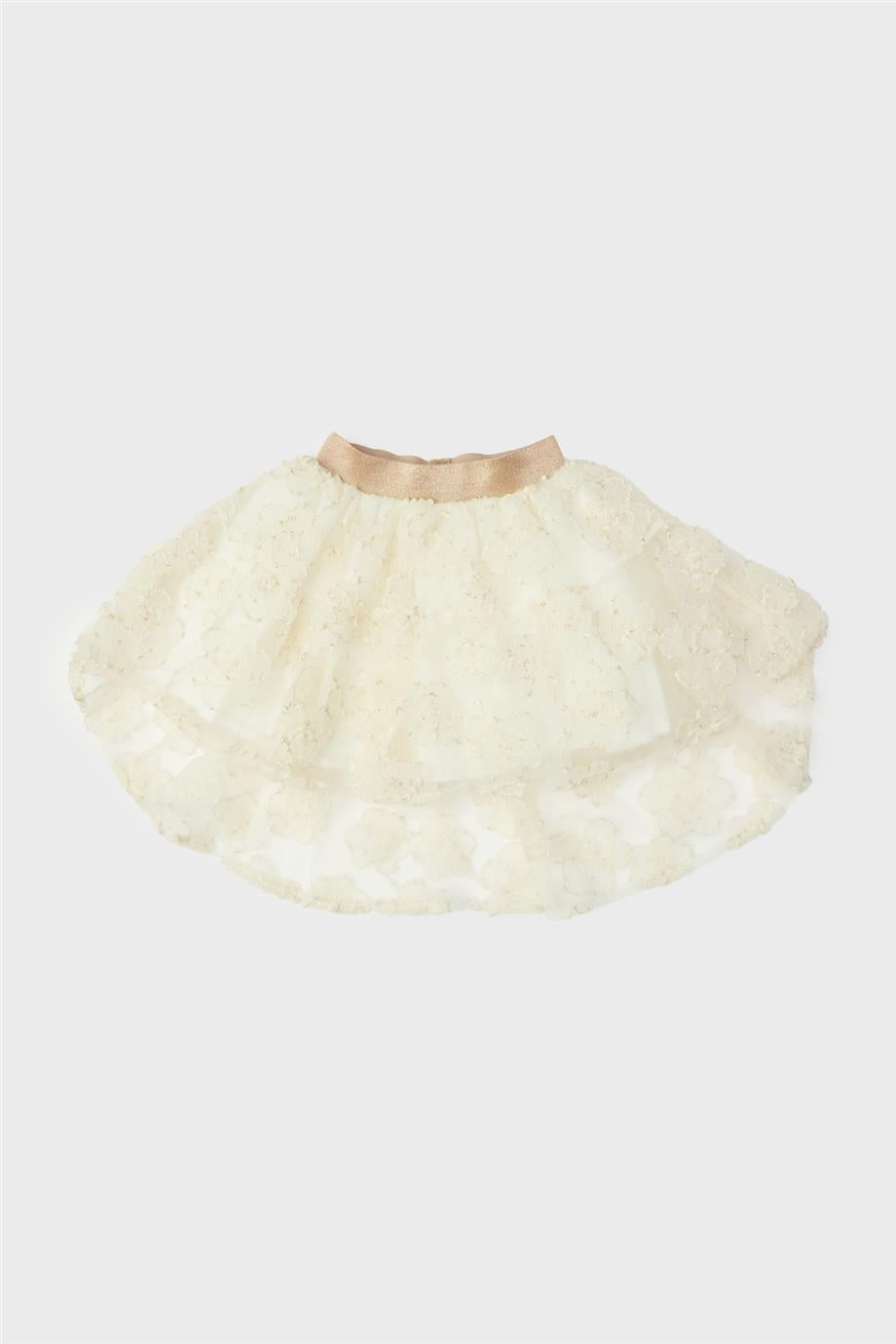 Girl Ecru Skirt - BgStore