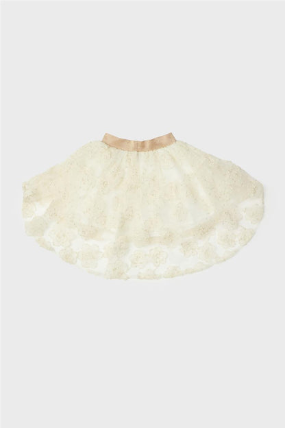 Girl Ecru Skirt - BgStore