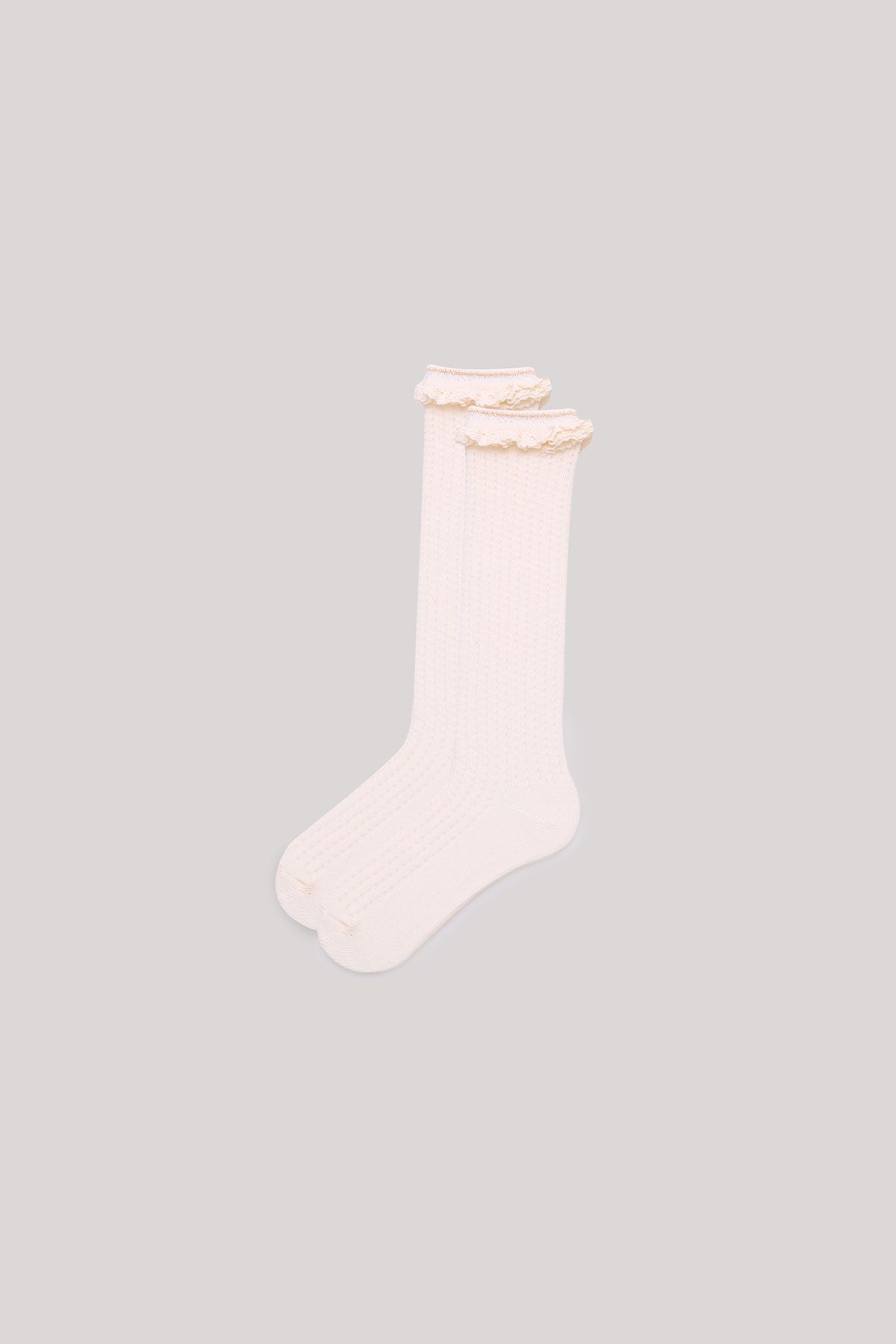 Girl Ecru Socks - BgStore