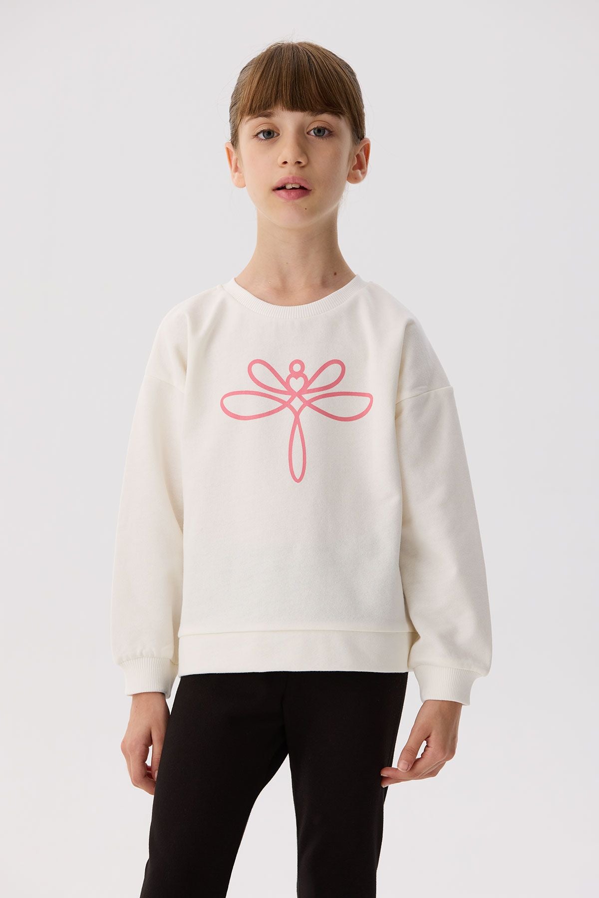 Girl Ecru Sweatshirt - BgStore