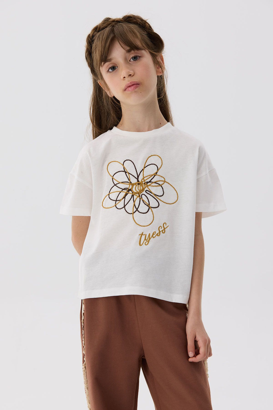 Girl Ecru T-Shirt - BgStore