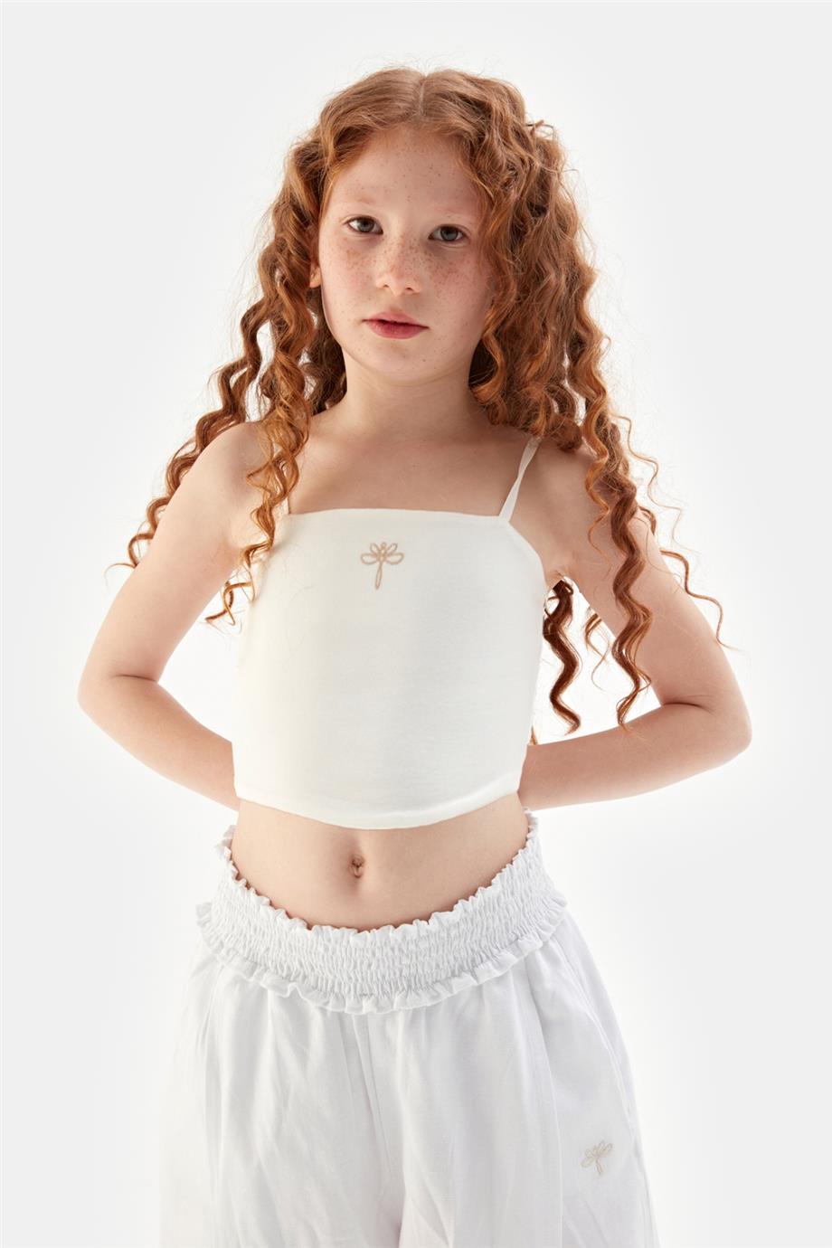 Girl Ecru Undershirt - BgStore