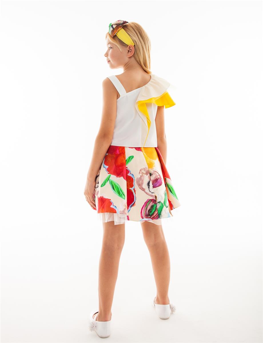 Girl Floral Skirt - BgStore