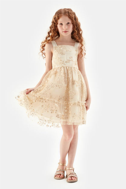 Girl Gold Dress - BgStore