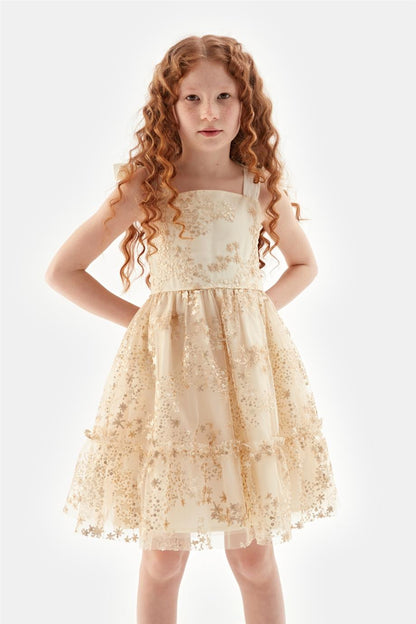 Girl Gold Dress - BgStore