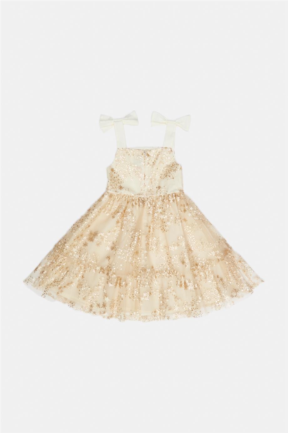 Girl Gold Dress - BgStore