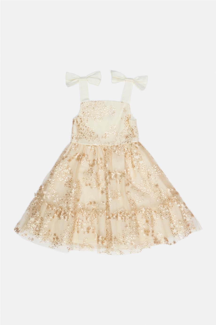 Girl Gold Dress - BgStore